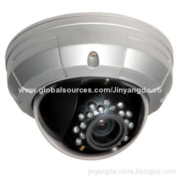 New Vandal-proof IR Night-vision Security CCTV CMOS Metal Case Dome Camera with 12V DC Power Supply
